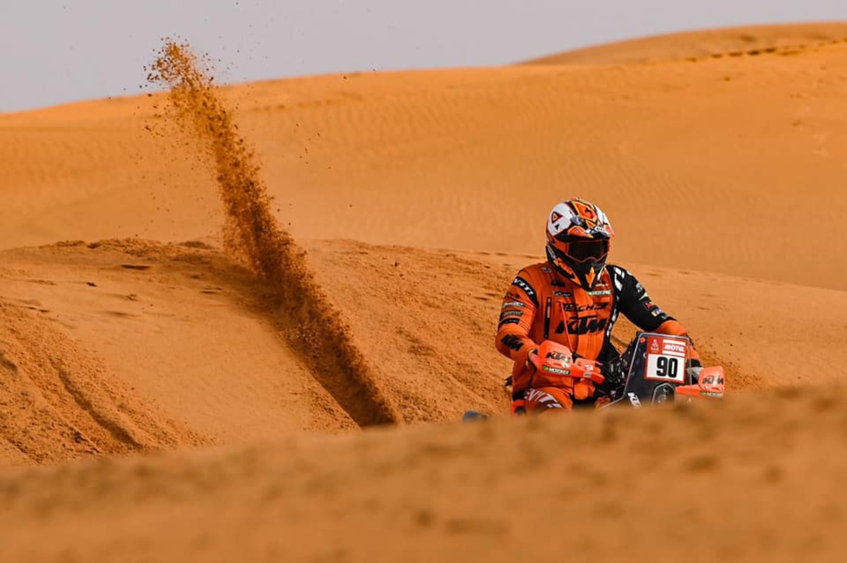 Petrucci caduto Dakar stage 6