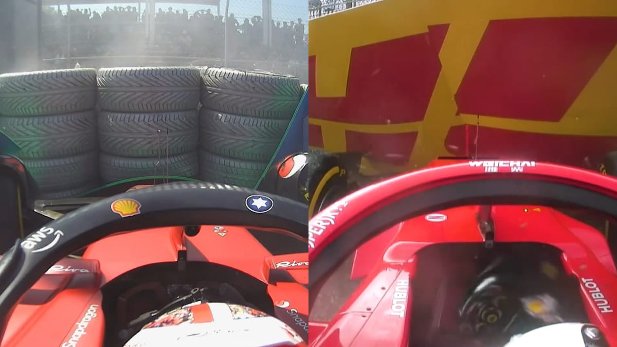 Leclerc vettel incidenti Ferrari